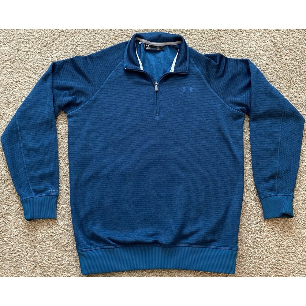 Under‎ Armor Storm 1/4 Zip Shirt L Coldgear  Long Sleeve Loose Fit Pullover